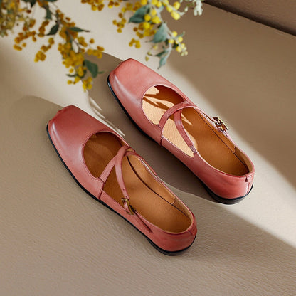 Edith Leather Mary Janes
