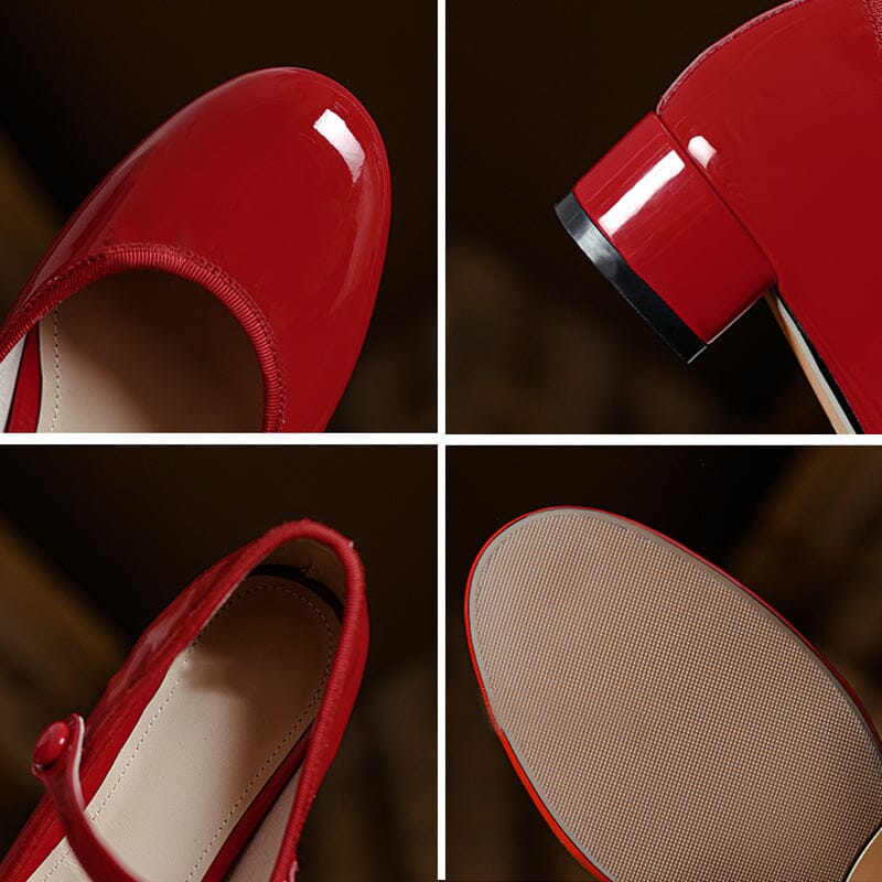 Freya - Vintage Cow Leather Ballet Shoes