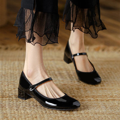 Livy Leather Mary Janes