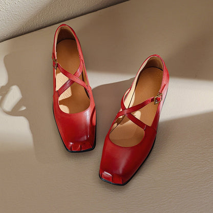 Isabeau - Comfortable Soft Bottom Mary Jane Shoes