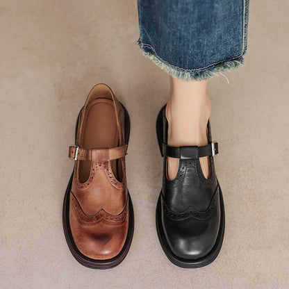 Elvara | Elegant Mary Jane in Leather