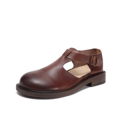 Calla - Timeless Rounded Toe Mary Jane Shoes
