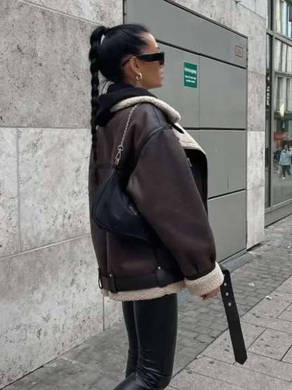 BROOKE – URBAN COZY AVIATOR JACKET