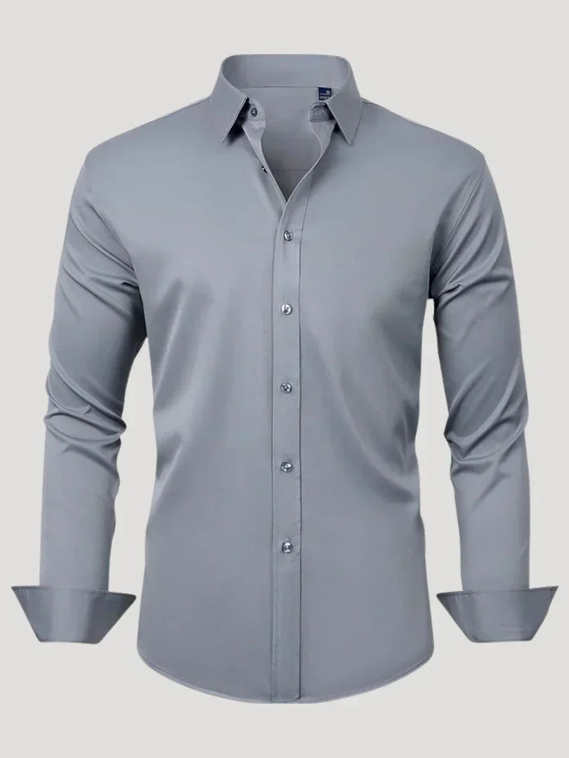 Bordon - Non-Iron Stretch Shirt With Button