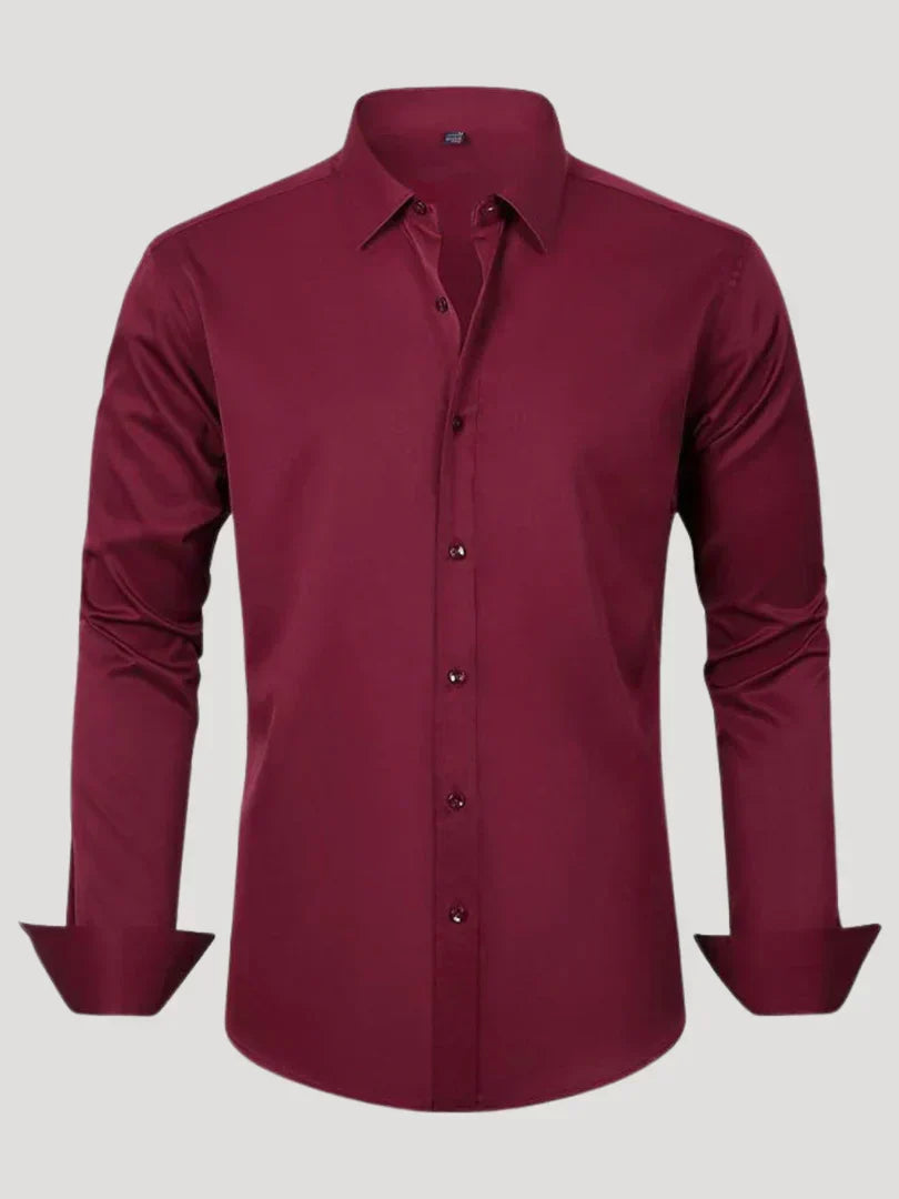 Bordon - Non-Iron Stretch Shirt With Button