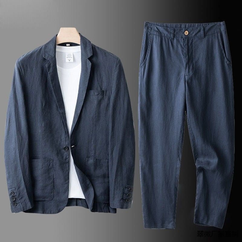 Savelli™ | Elegant Linen Suit