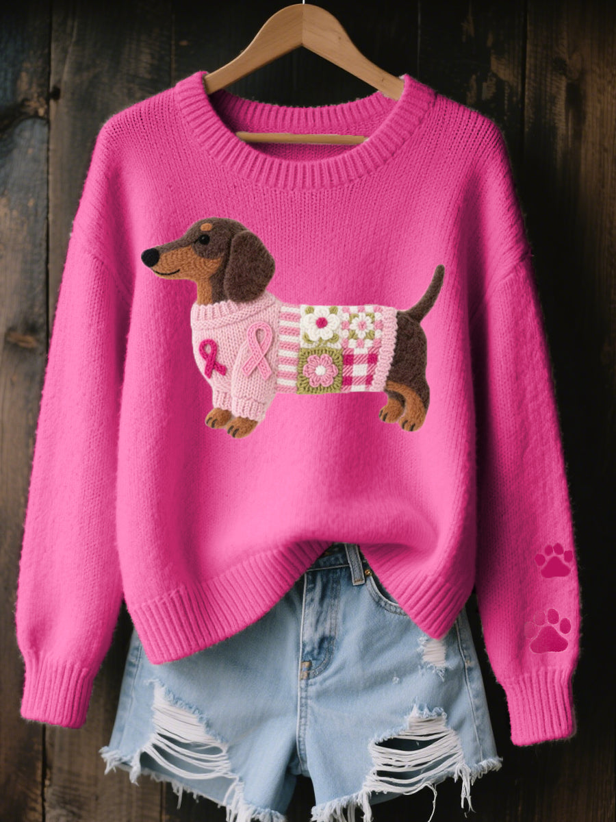 CLAIRE – HEARTWARMING DOG KNIT SWEATER
