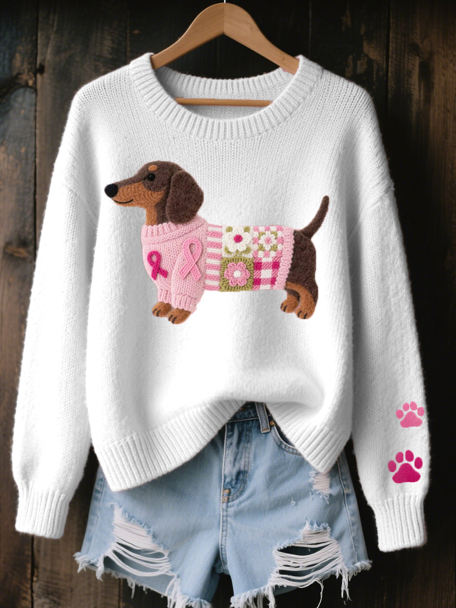 CLAIRE – HEARTWARMING DOG KNIT SWEATER