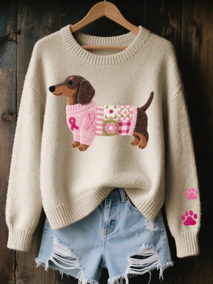 CLAIRE – HEARTWARMING DOG KNIT SWEATER