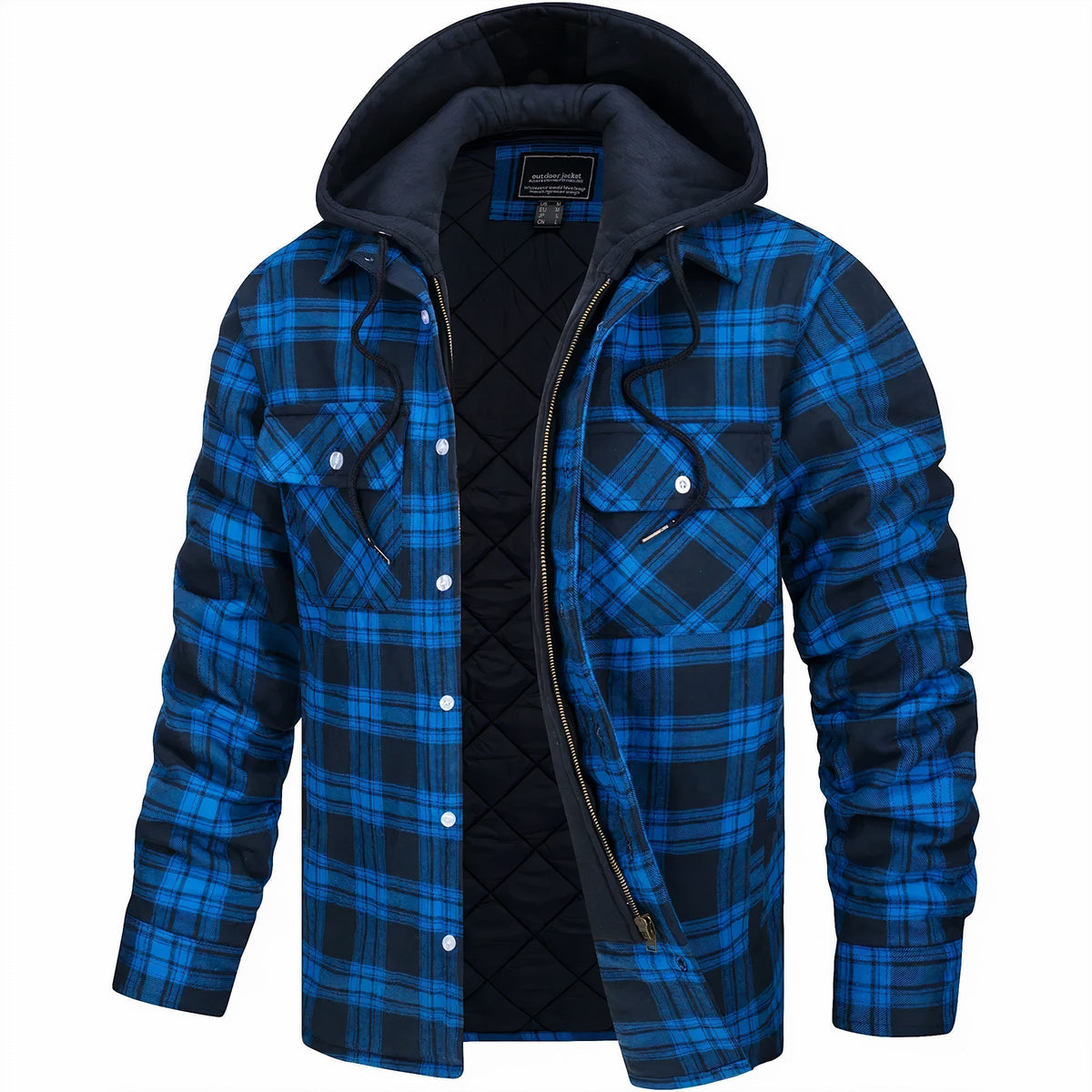 Eloy™ | Men's Jacket with a Plaid Print & Modern Style