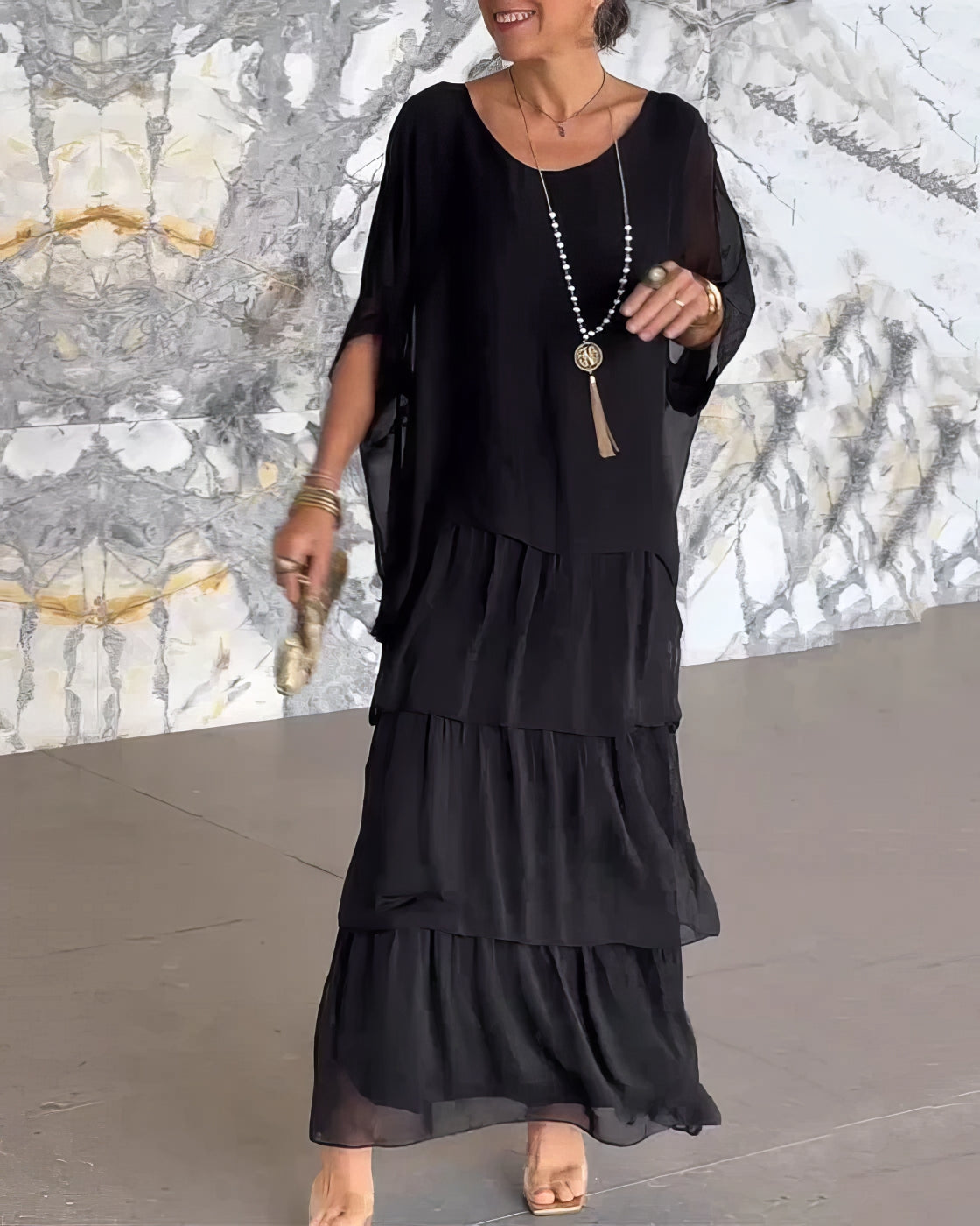 Caroline | Elegant Maxi Dress Comfortable for All Occasions