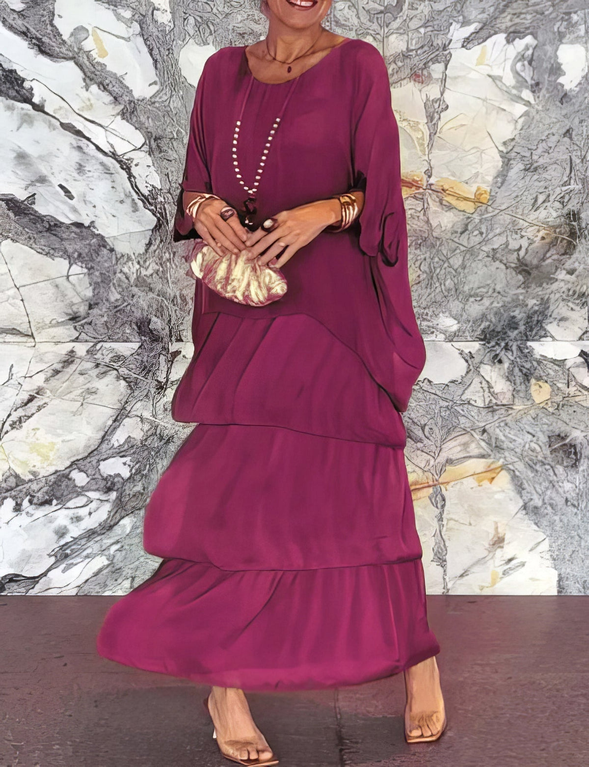 Caroline | Elegant Maxi Dress Comfortable for All Occasions